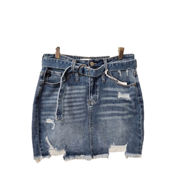 KanCan Size 26 Denim Mini Skirt NWT - Picture 1 of 10